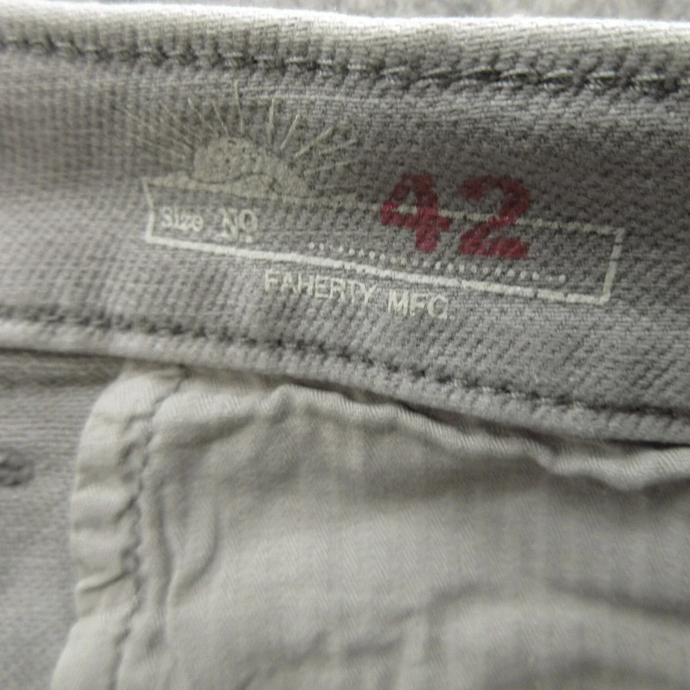 Faherty Men's Chino Shorts 42 Iron Cotton Blend Stretch Terry 7
